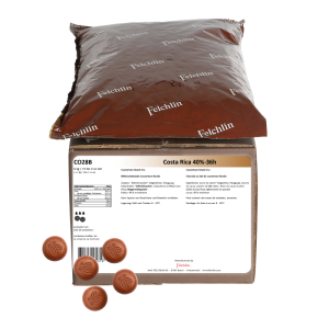 Costa Rica 40%-36h Milk chocolate couverture - Rondo